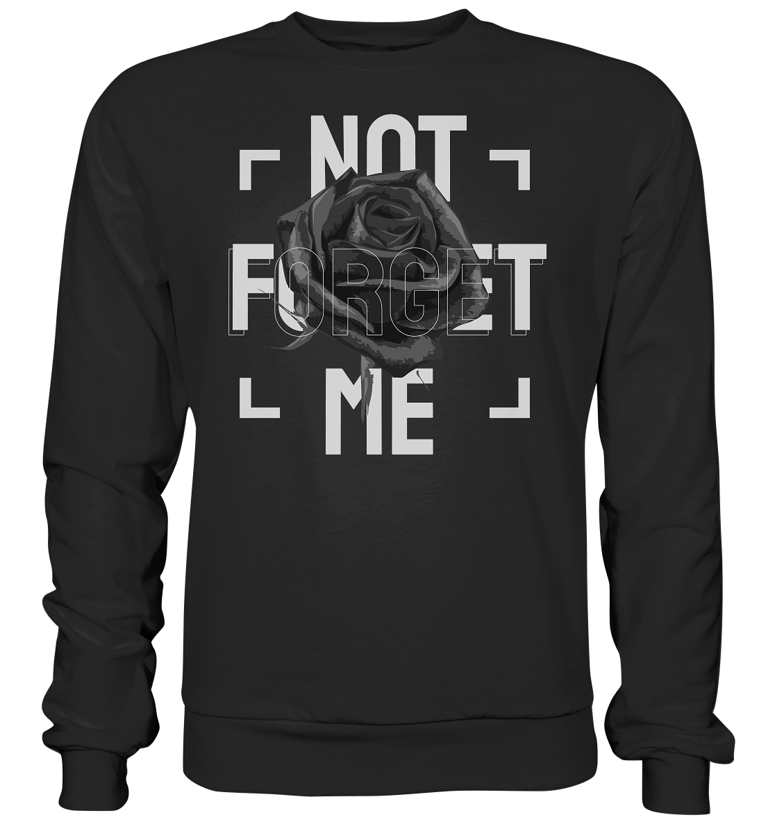 "Not forget me" Blumen Streetstyle - Premium Sweatshirt