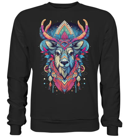 "Elch Bunt" Tiertotems - Premium Sweatshirt