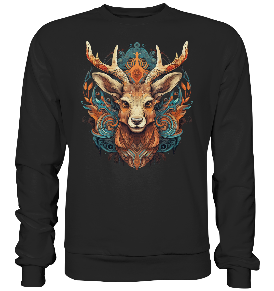 "Hirsch Bunt" Tiertotems - Premium Sweatshirt