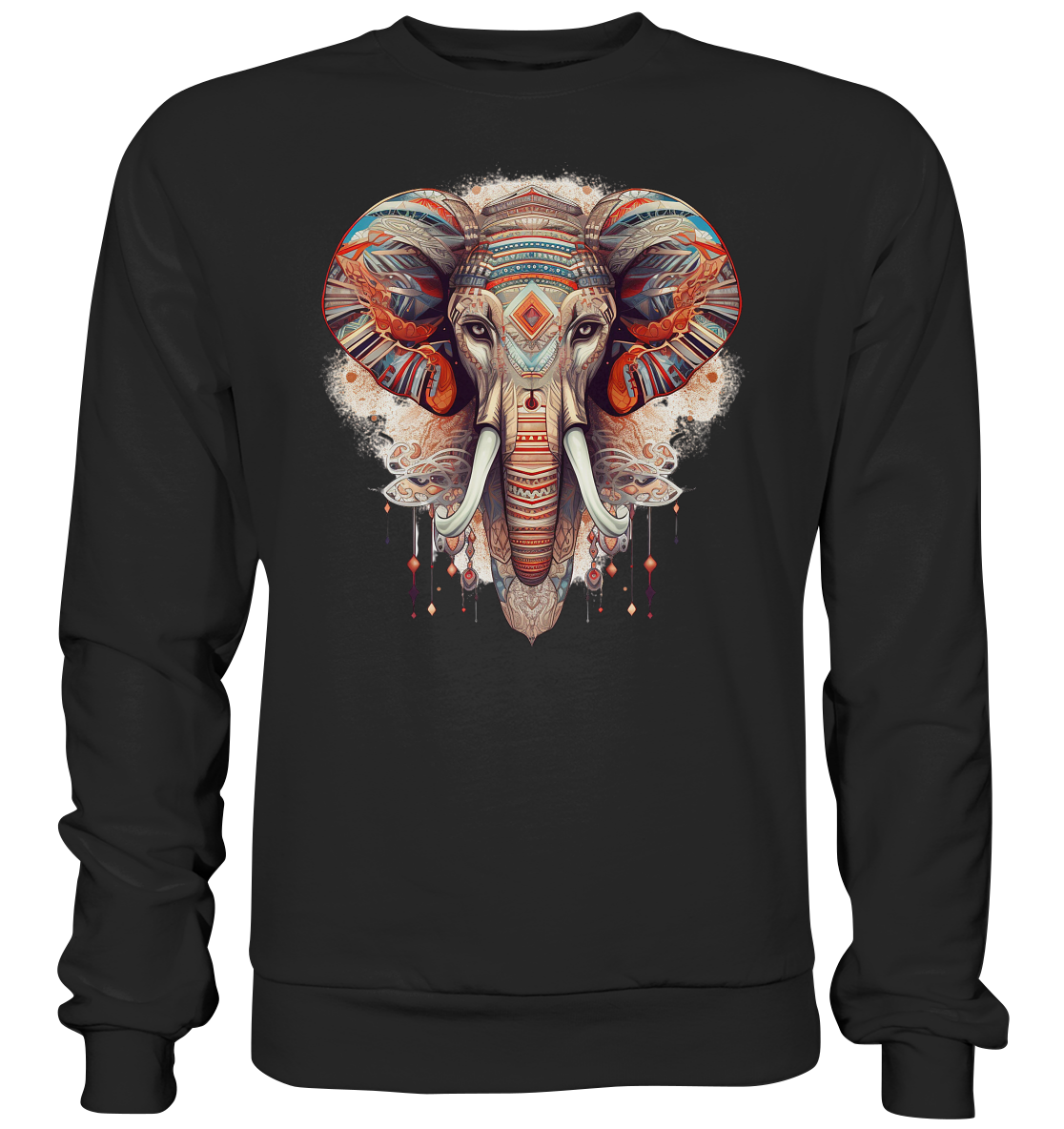 "Elefant-größen Ohr" Tiertotems - Premium Sweatshirt