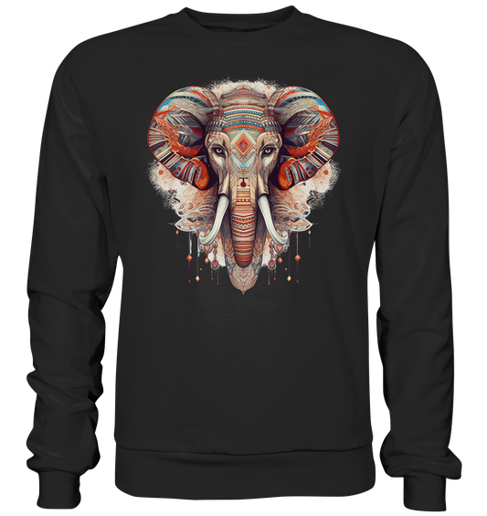 "Elefant-größen Ohr" Tiertotems - Premium Sweatshirt