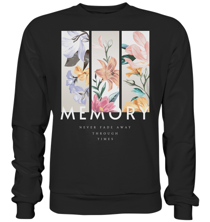 "Memory" Blumen Streetstyle - Premium Sweatshirt