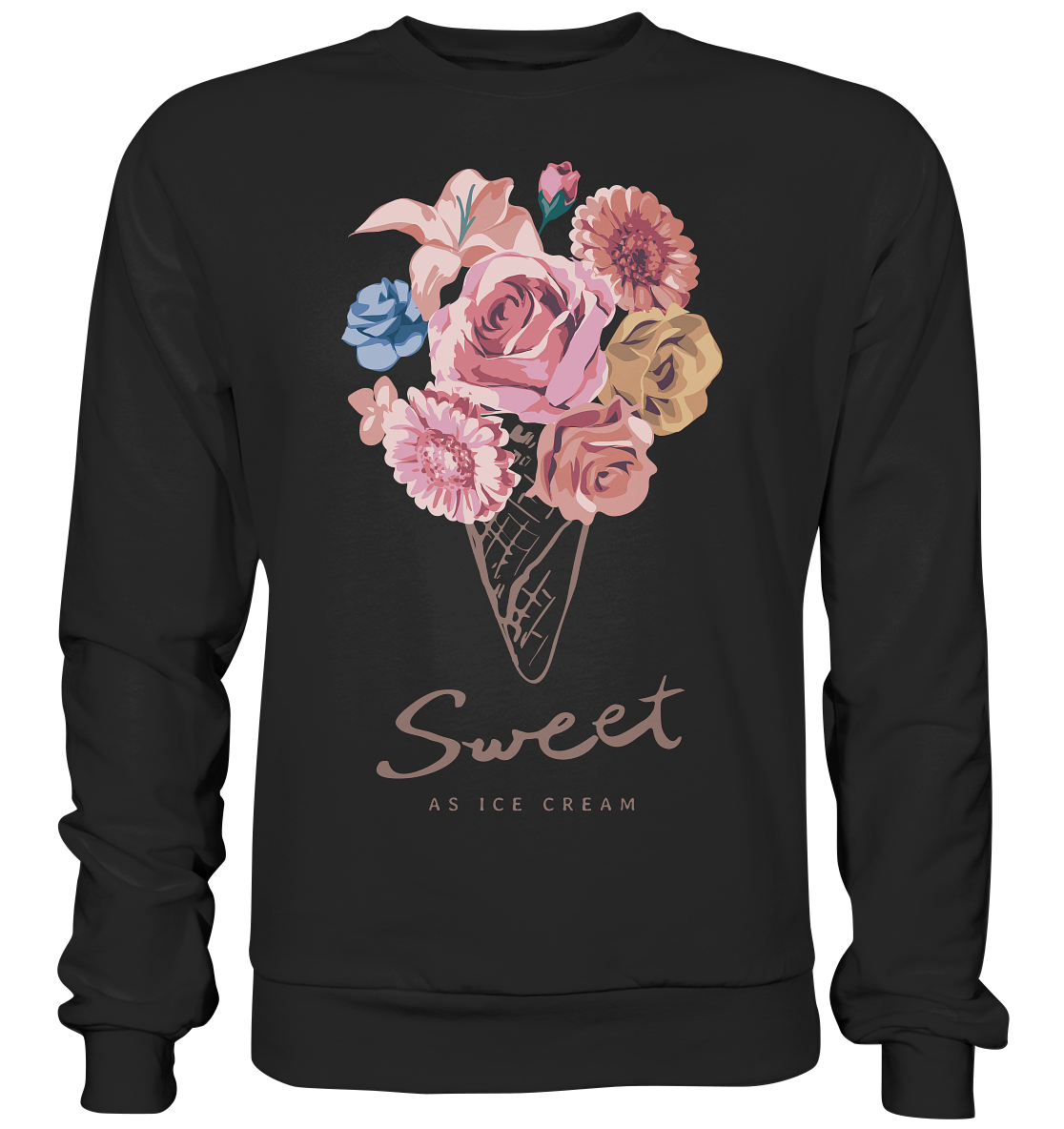 "Eiscreme" Blumen Streetstyle - Premium Sweatshirt