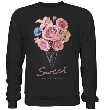 "Eiscreme" Blumen Streetstyle - Premium Sweatshirt