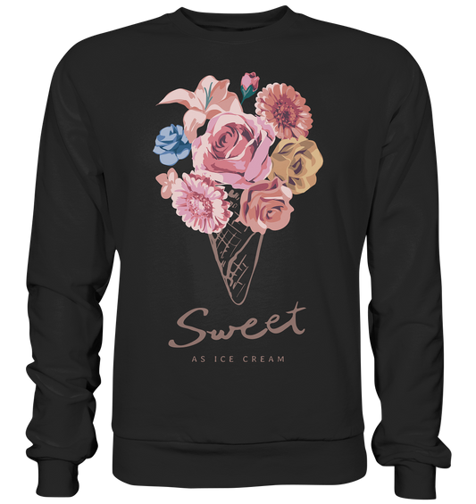 "Eiscreme" Blumen Streetstyle - Premium Sweatshirt