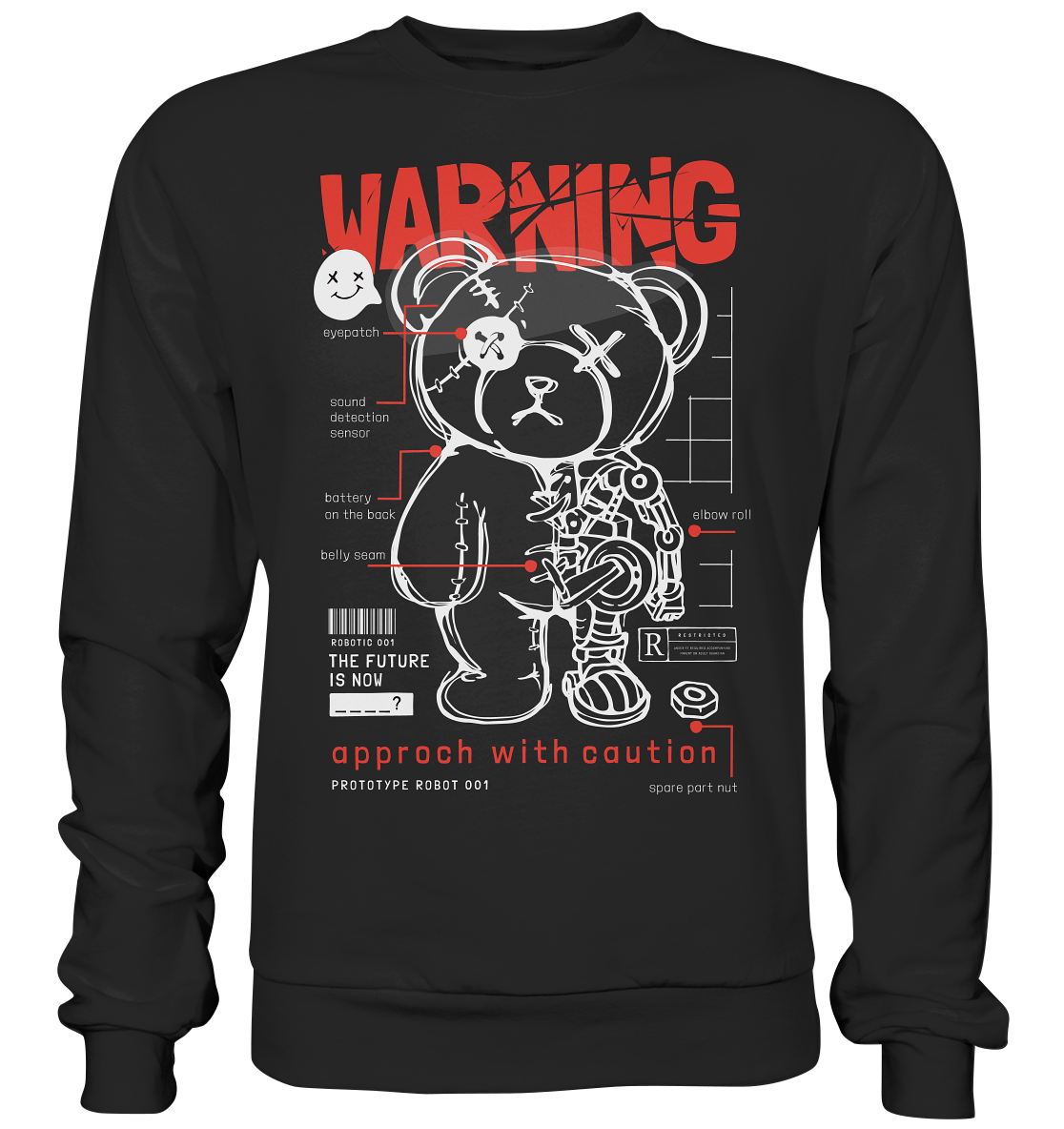 "Warning" Bär Streetstyle - Premium Sweatshirt