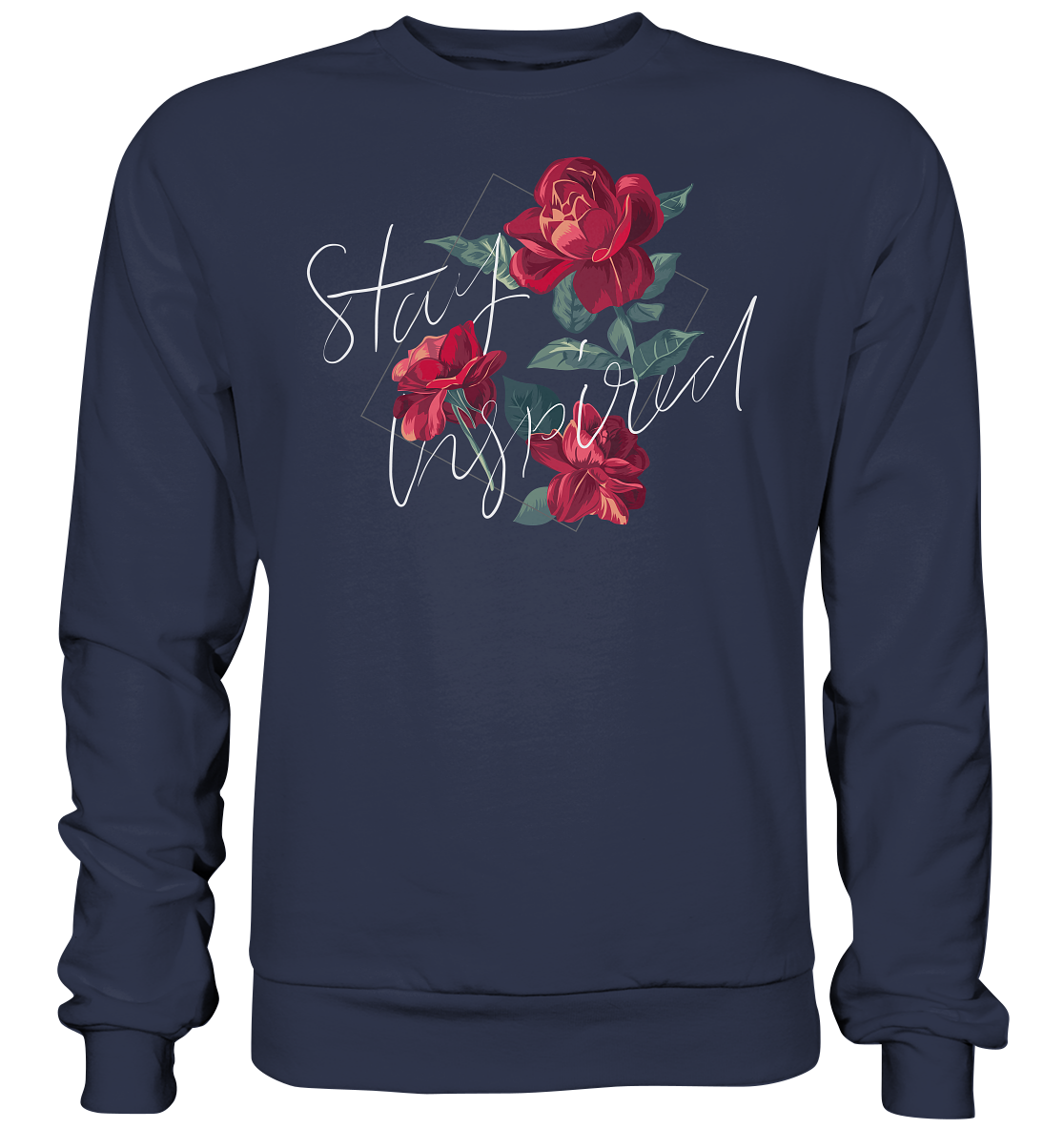 "Stay Inspired" Blumen Streetstyle - Premium Sweatshirt