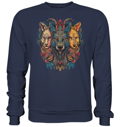 "3 Löwen" Tiertotems - Premium Sweatshirt