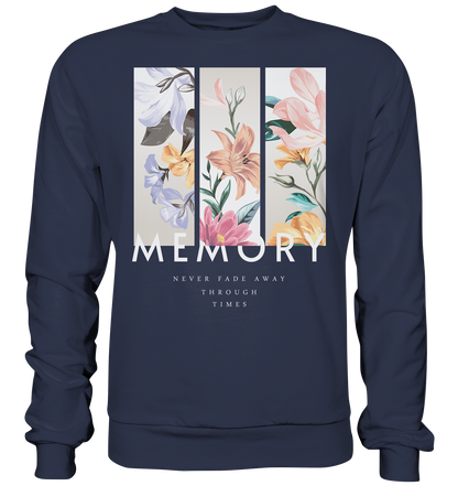 "Memory" Blumen Streetstyle - Premium Sweatshirt