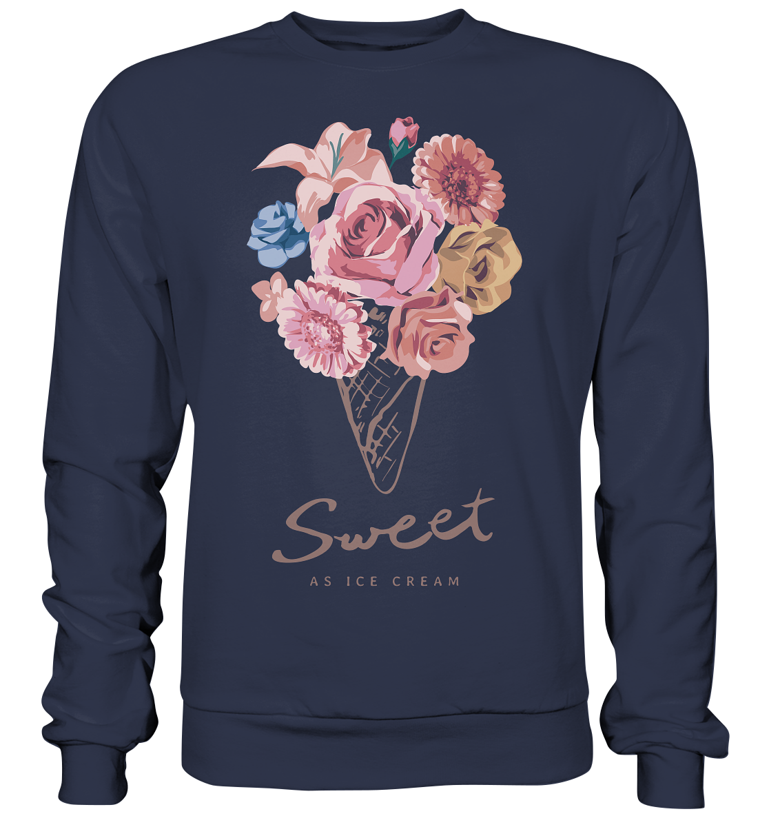 "Eiscreme" Blumen Streetstyle - Premium Sweatshirt