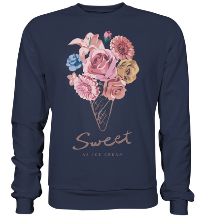 "Eiscreme" Blumen Streetstyle - Premium Sweatshirt