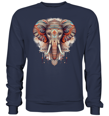 "Elefant-größen Ohr" Tiertotems - Premium Sweatshirt