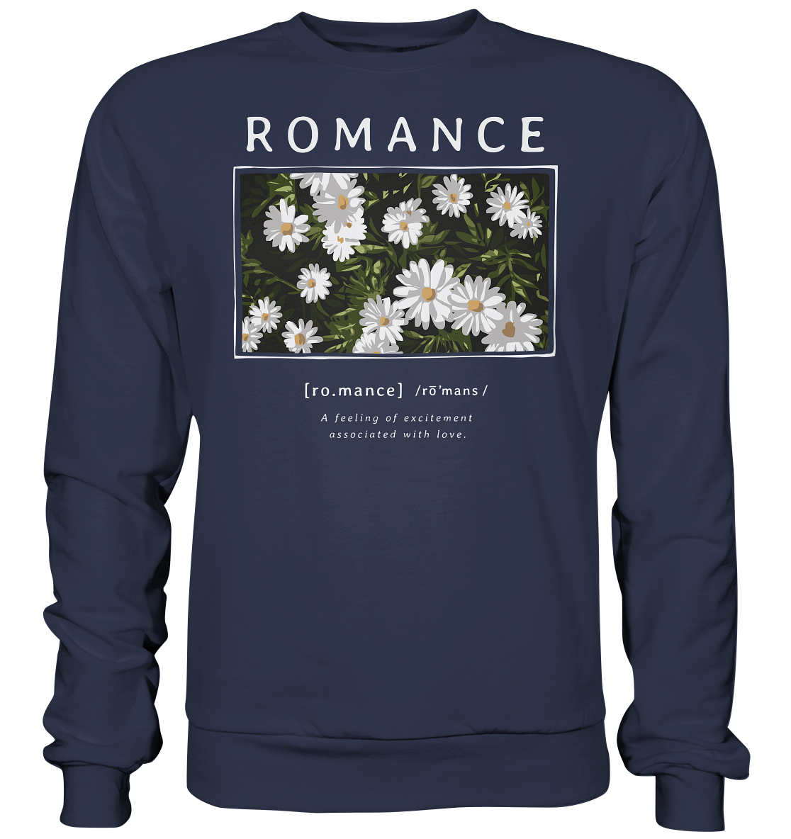 "Romance" Blumen Streetstyle - Premium Sweatshirt