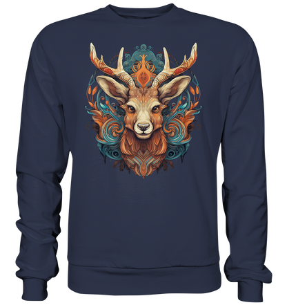 "Hirsch Bunt" Tiertotems - Premium Sweatshirt