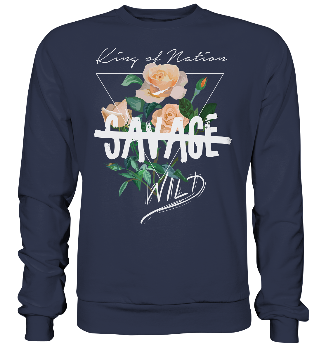 "Savage Wild" Blumen Streetstyle - Premium Sweatshirt