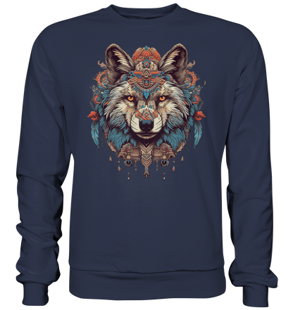 "Wolf" Tiertotems - Premium Sweatshirt