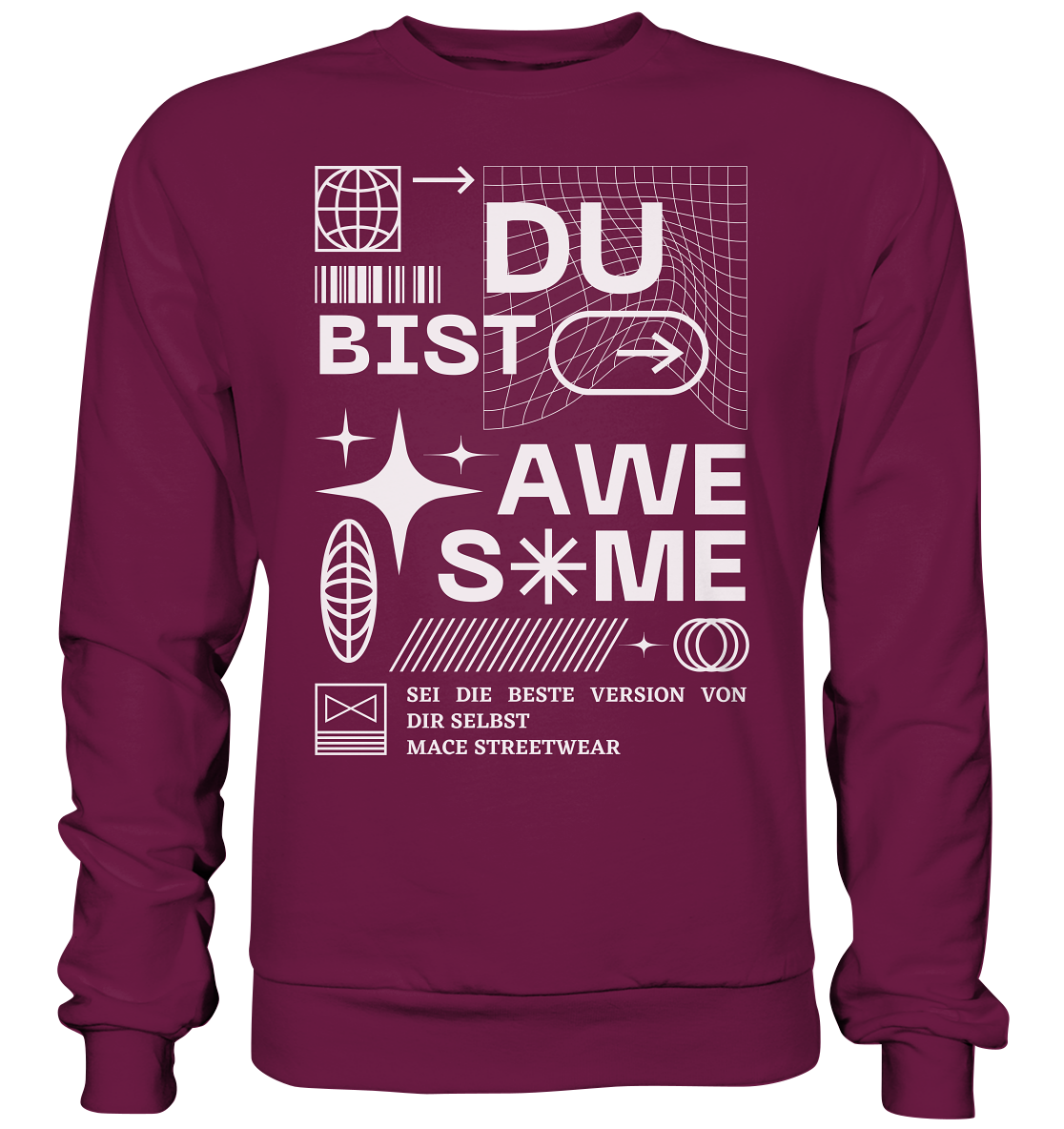 "Du bist Awesome" Mace Optimismus - Premium Sweatshirt