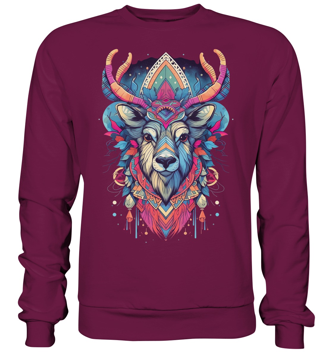 "Elch Bunt" Tiertotems - Premium Sweatshirt