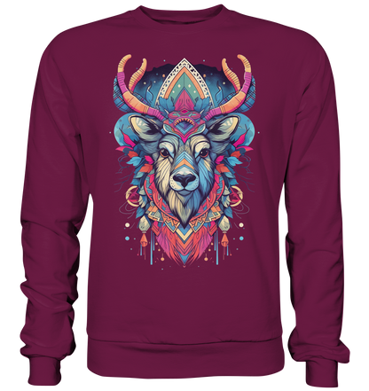 "Elch Bunt" Tiertotems - Premium Sweatshirt