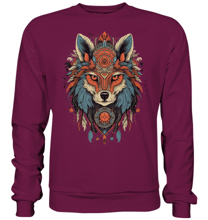 "Seriöse Fuchs" Tiertotems - Premium Sweatshirt