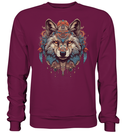 "Wolf" Tiertotems - Premium Sweatshirt