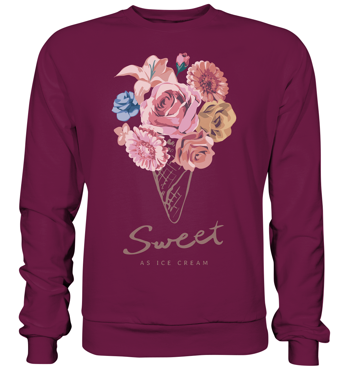 "Eiscreme" Blumen Streetstyle - Premium Sweatshirt