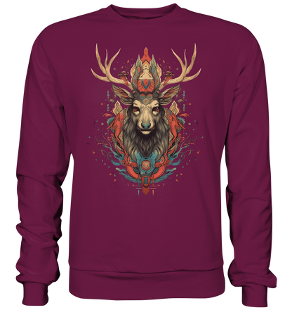 "Hirsch" Tiertotems - Premium Sweatshirt