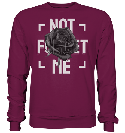 "Not forget me" Blumen Streetstyle - Premium Sweatshirt