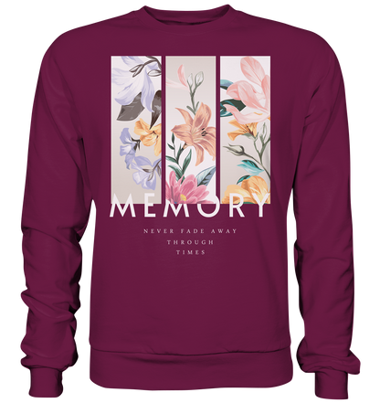 "Memory" Blumen Streetstyle - Premium Sweatshirt