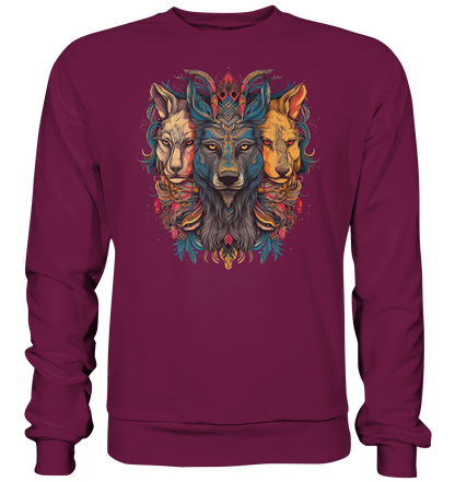 "3 Löwen" Tiertotems - Premium Sweatshirt