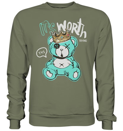 "It's worth trying" Bär Streetstyle - Premium Sweatshirt