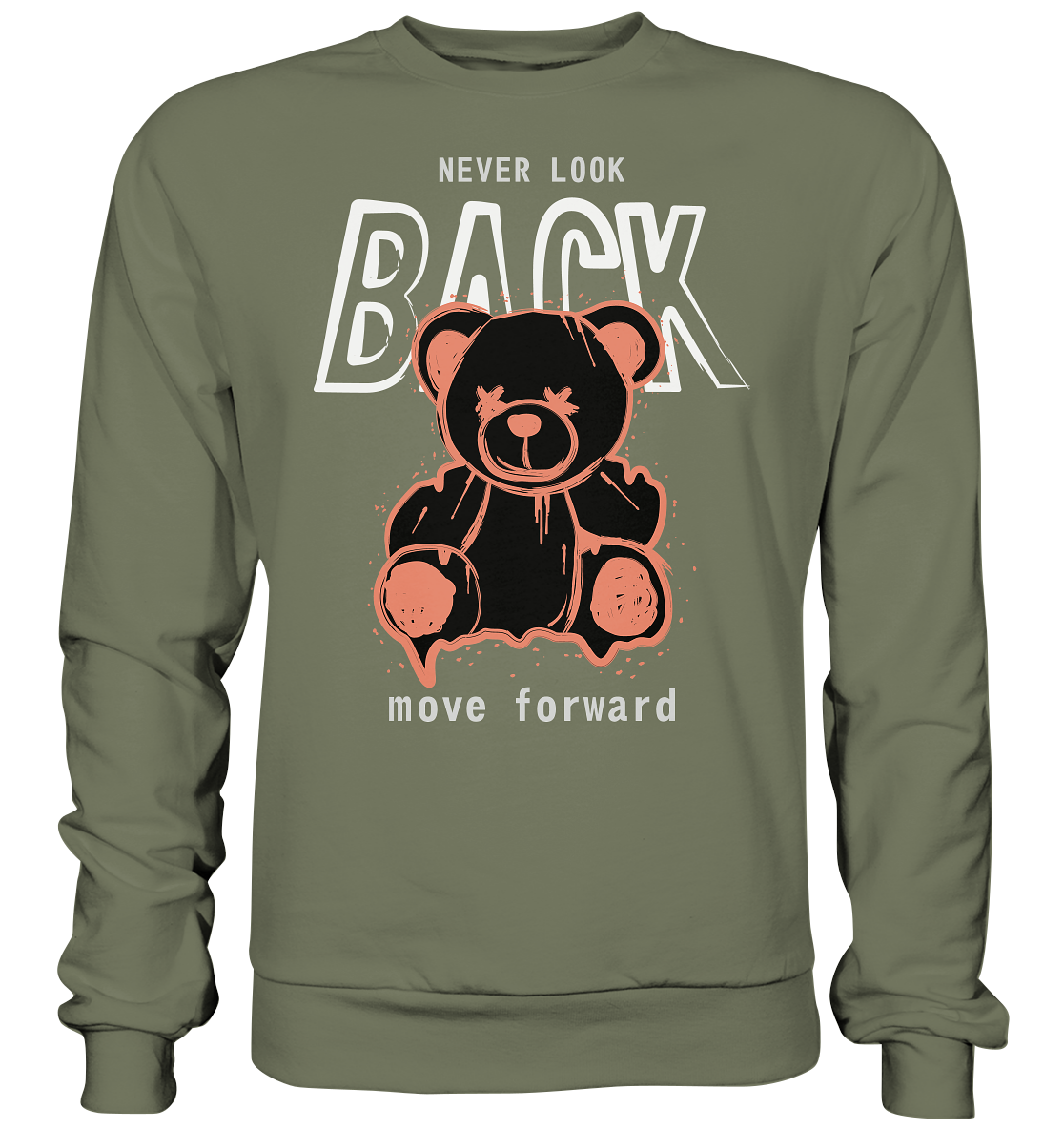 "Never look back" Bär Streetstyle - Premium Sweatshirt