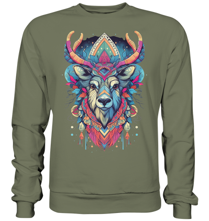 "Elch Bunt" Tiertotems - Premium Sweatshirt