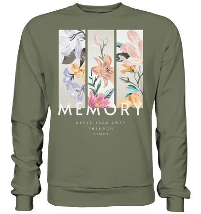 "Memory" Blumen Streetstyle - Premium Sweatshirt