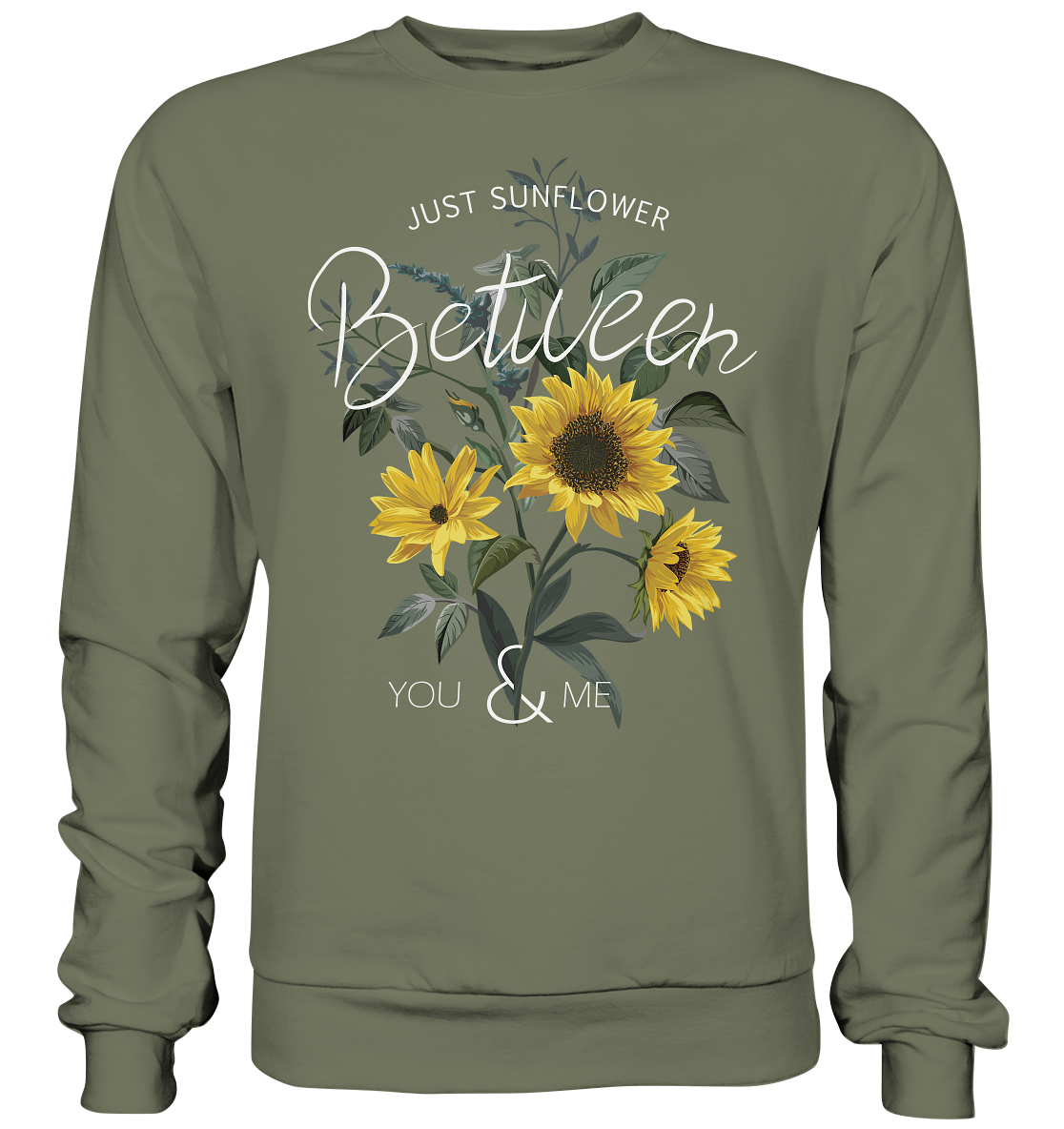 "Just Sunflower" Blumen Streetstyle - Premium Sweatshirt