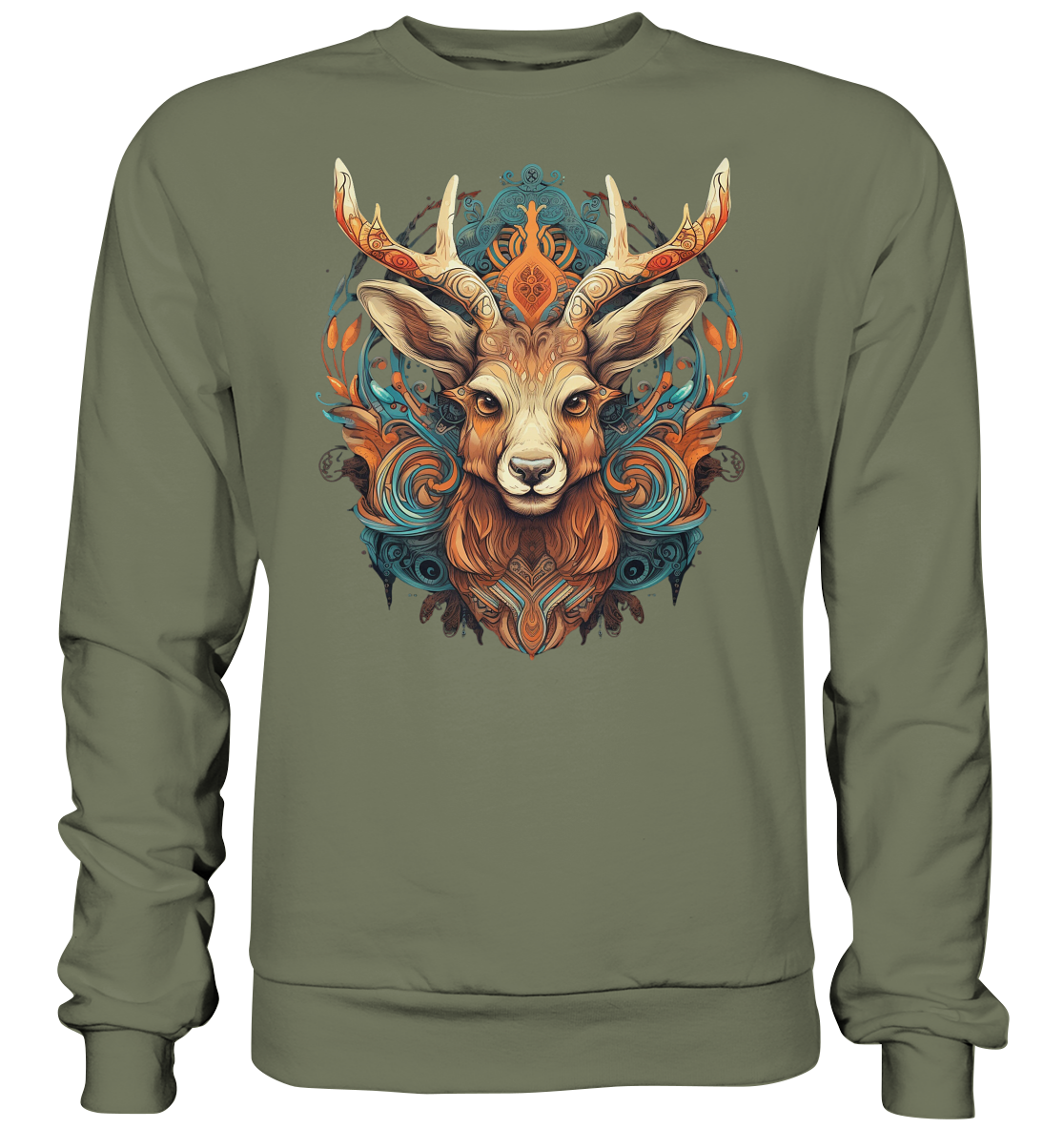 "Hirsch Bunt" Tiertotems - Premium Sweatshirt