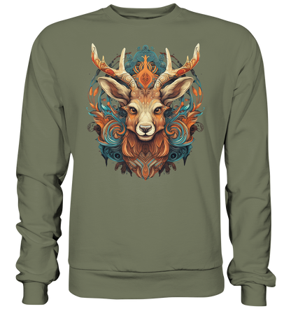 "Hirsch Bunt" Tiertotems - Premium Sweatshirt