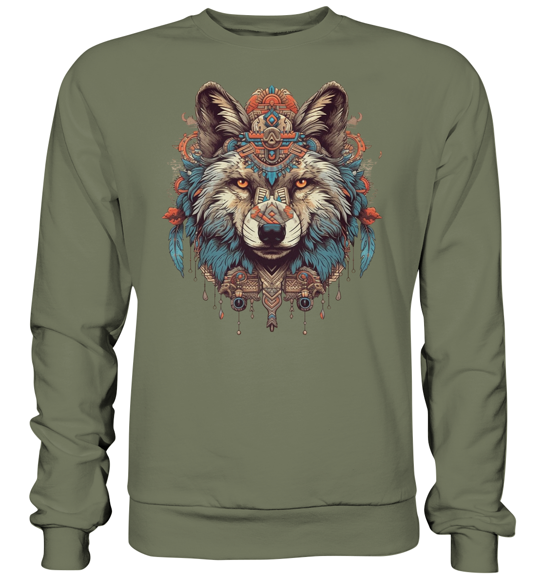 "Wolf" Tiertotems - Premium Sweatshirt