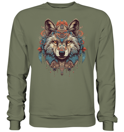 "Wolf" Tiertotems - Premium Sweatshirt