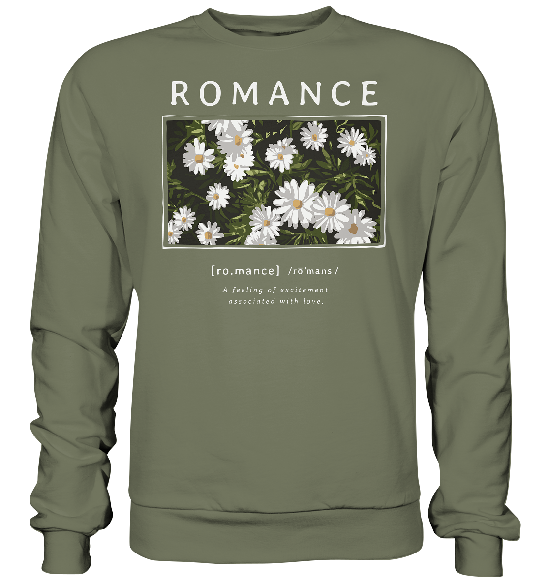 "Romance" Blumen Streetstyle - Premium Sweatshirt