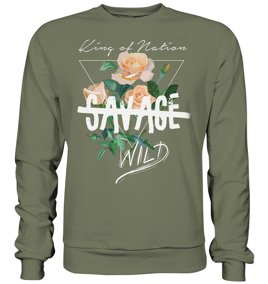 "Savage Wild" Blumen Streetstyle - Premium Sweatshirt