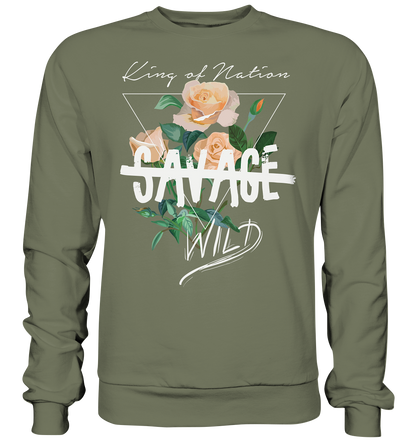 "Savage Wild" Blumen Streetstyle - Premium Sweatshirt