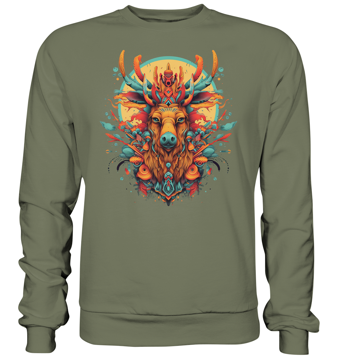 "Elch" Tiertotems - Premium Sweatshirt