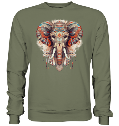 "Elefant-größen Ohr" Tiertotems - Premium Sweatshirt