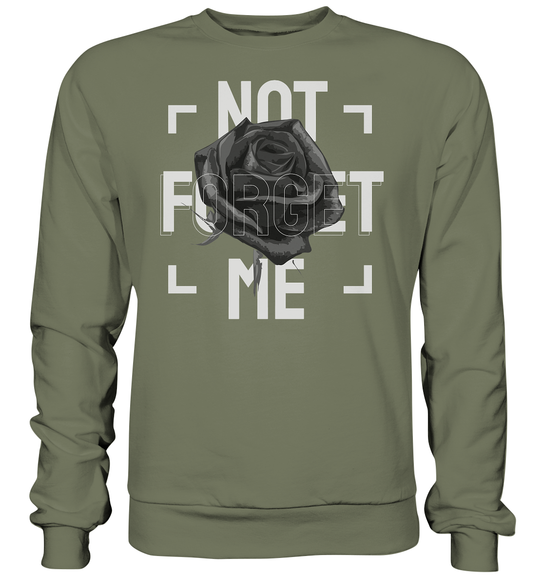 "Not forget me" Blumen Streetstyle - Premium Sweatshirt