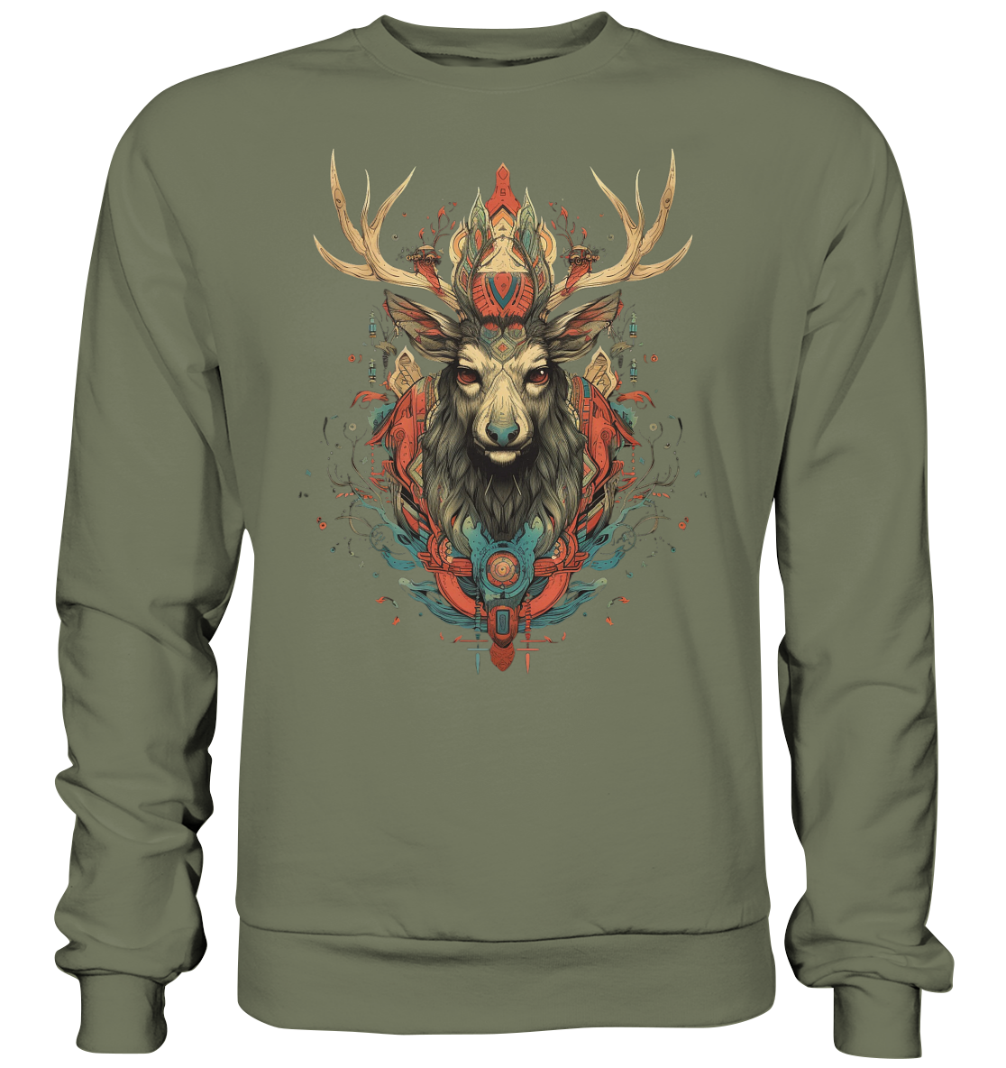 "Hirsch" Tiertotems - Premium Sweatshirt