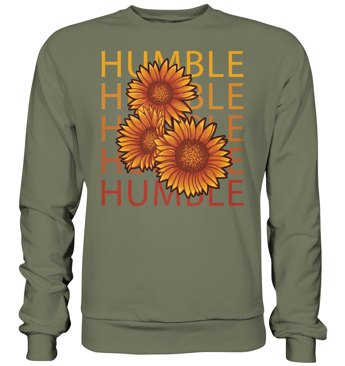 "Humble" Blumen Streetstyle - Premium Sweatshirt