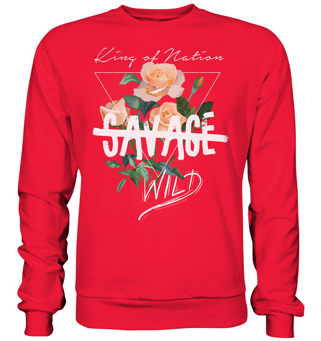 "Savage Wild" Blumen Streetstyle - Premium Sweatshirt