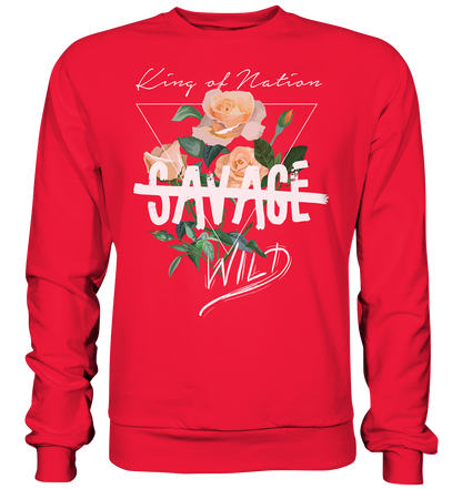 "Savage Wild" Blumen Streetstyle - Premium Sweatshirt