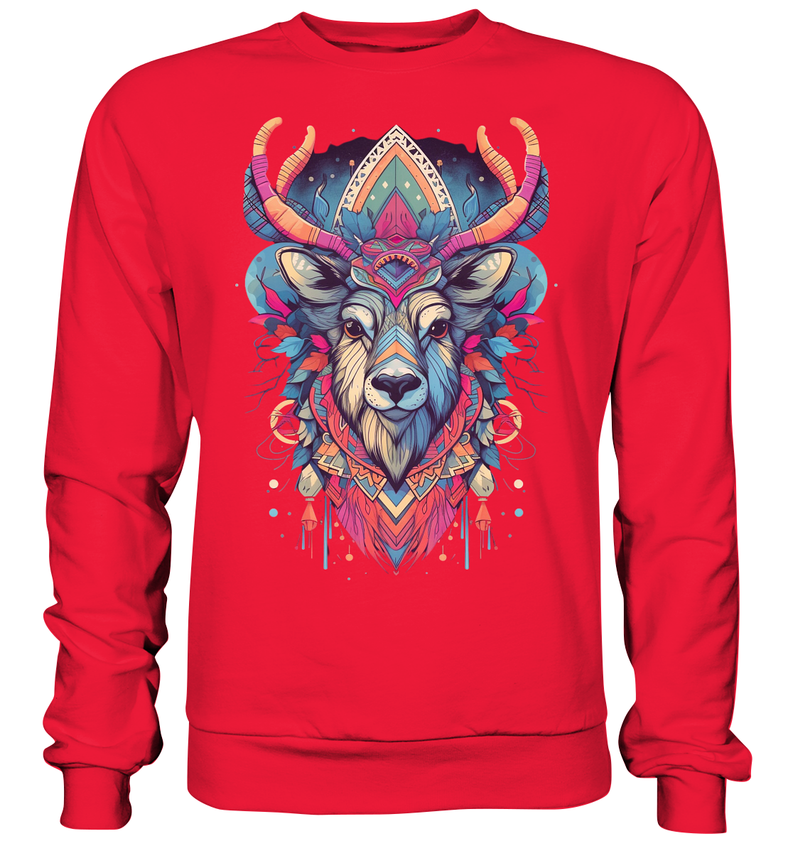 "Elch Bunt" Tiertotems - Premium Sweatshirt